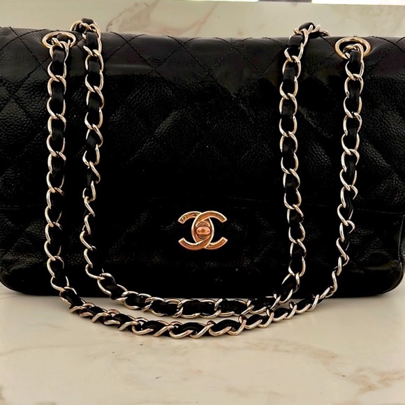 Authentic Vintage Classic Double Flap Quilted Lambskin Medium Purse NEEDS FIXING - Picture 3 of 16